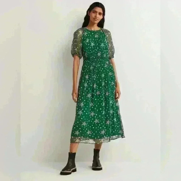 Boden Dresses & Skirts - Boden Green Floral Midi Dress